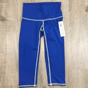 NWT Teeki oshun Blue Capri leggings size xs